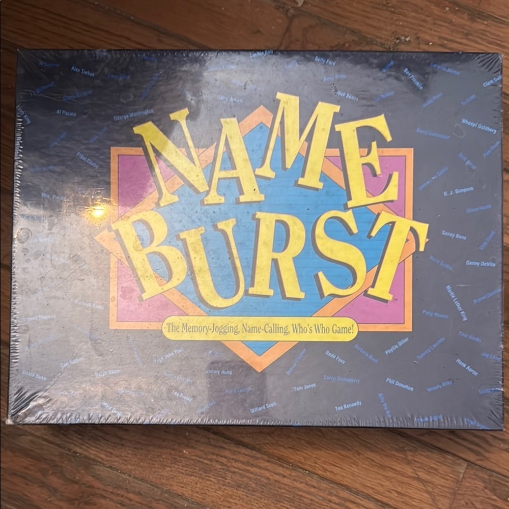 NameBurst Board Game NIB